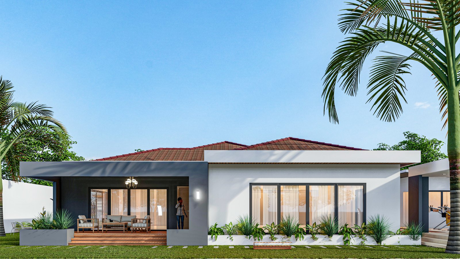 Perspective et design moderne - Villa de Prestige RED